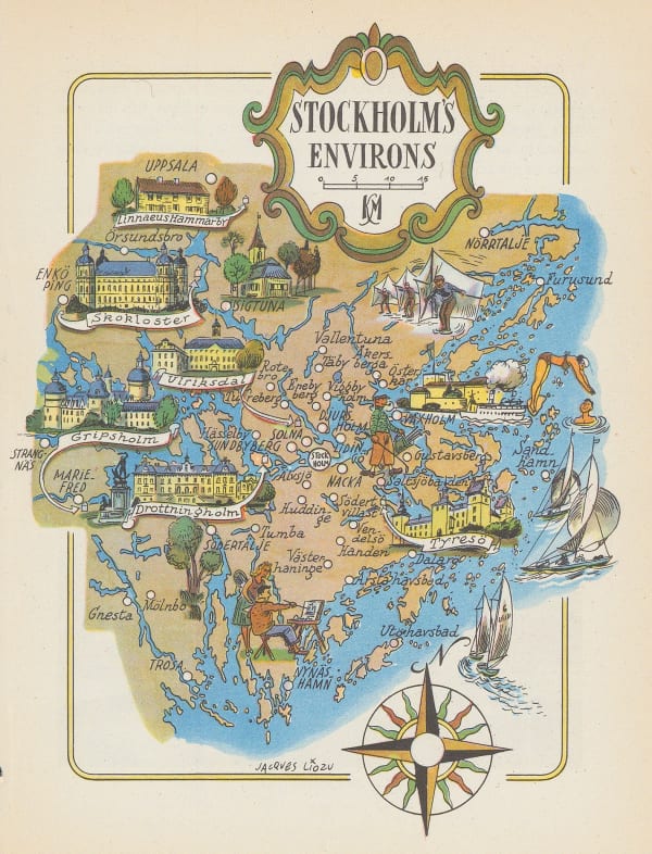 Dore Ogrizek, Stockholm's Environs, 1952