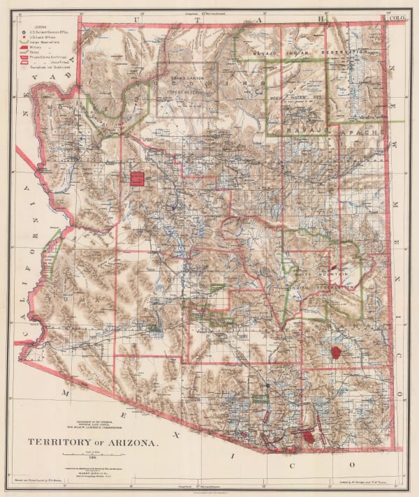 General Land Office (GLO), Territory of Arizona, 1896