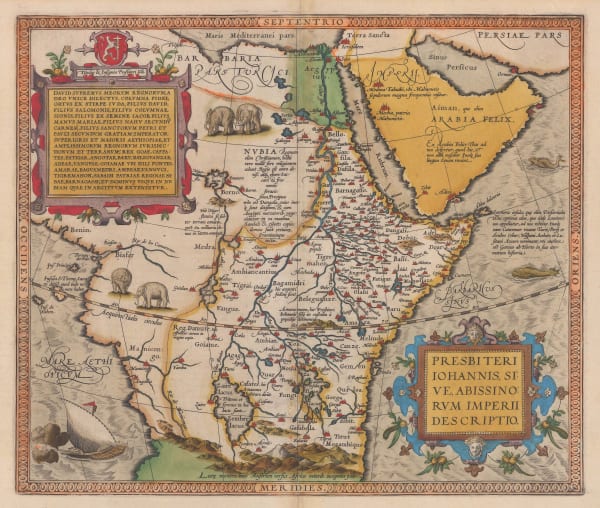 Abraham Ortelius, The Empire of Prester John, 1595