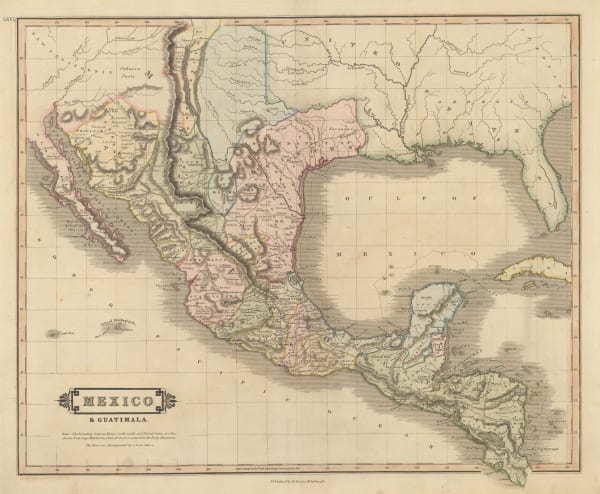 Daniel & William Lizars, Mexico, Guatemala, Honduras, Nicaragua and Costa Rica, 1820 c.