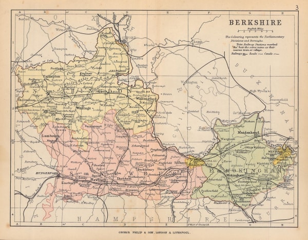 George Philip & Son Ltd., The County of Berkshire, 1895