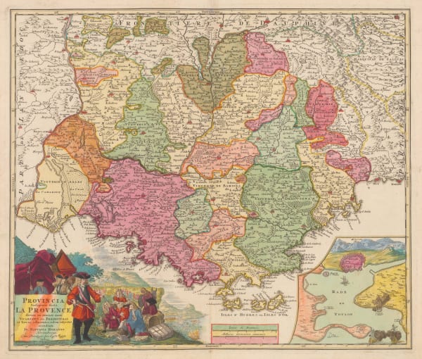 Johann Baptist Homann, Provence, 1710 c.
