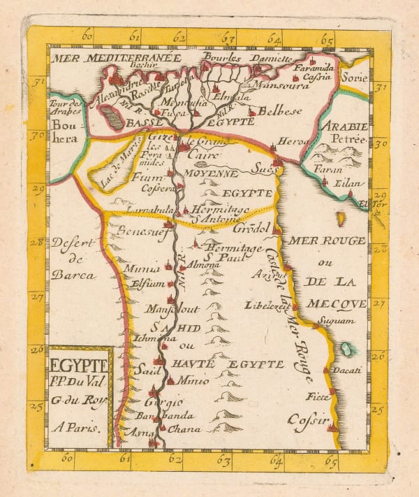 Pierre Duval, Egypte, 1680 c.