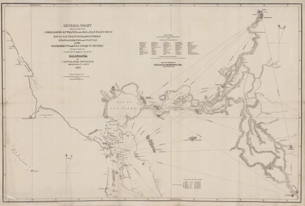 Cadwalader Ringgold, General Chart - Farallones Entrance to the Bay of San Francisco, 1850