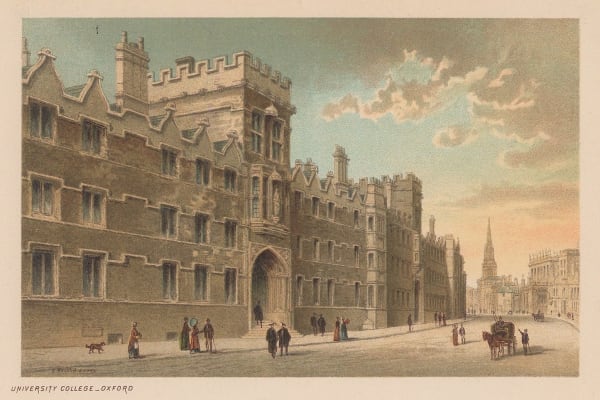 Thomas Nelson, Oxford University - University College, 1889 c.