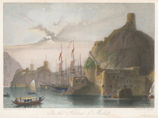 Rev. Hobart Caunter, Oman - Muscat, Harbour, 1836