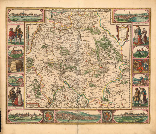 C. & N. Visscher, The Rhine Valley, 1680 c.