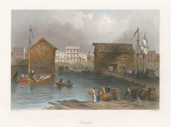 William Bartlett, Toronto - View from the Don River , 1842