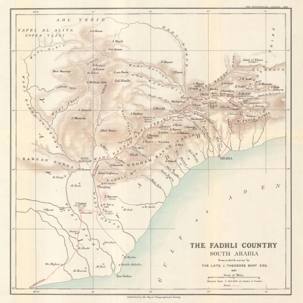 Royal Geographical Society (RGS), The Fadhli Country, 1898