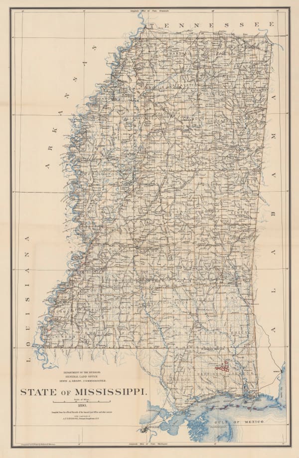 General Land Office (GLO), State of Mississippi, 1890