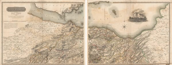 John Thomson, Northern Part of Edinburghshire [Two Sheets], 1822