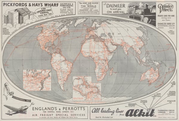 Thomas Skinner, Air Routes of the World, 1938