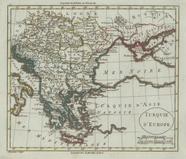 Alexandre Blondeau, Turquie D'Europe, 1825 c.