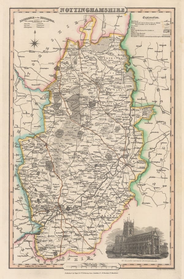 James Pigot, Nottinghamshire, 1830 c.