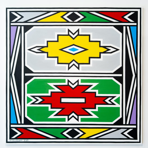 Esther Mahlangu, Ndebele Abstract, 2025