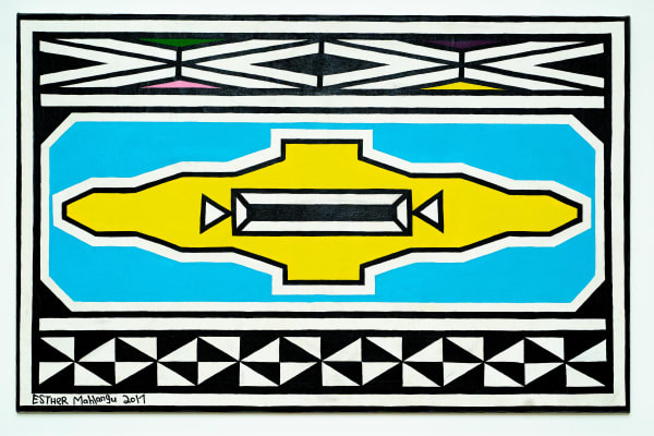 Esther Mahlangu, Ndbele Abstract, 2017