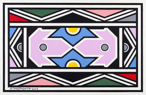Dr. Esther Mahlangu, Ndebele Abstract , 2019