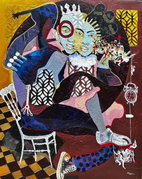 Aza Mansongi, The throne of time, 2025