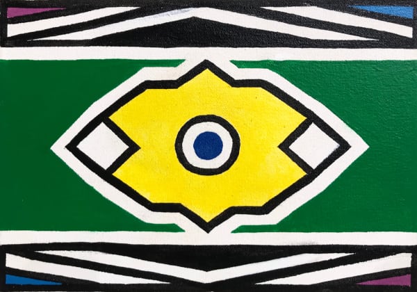 Dr. Esther Mahlangu, Ndebele Abstract , 2019