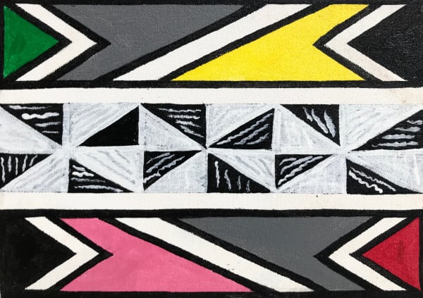 Dr. Esther Mahlangu, Ndebele Abstract , 2019