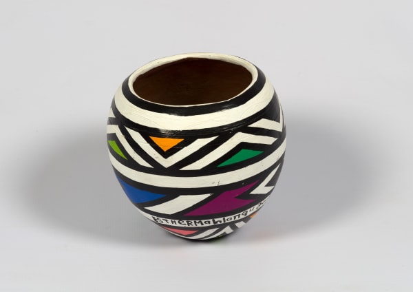 Dr. Esther Mahlangu, Ndebele Clay Pot 5, 2019