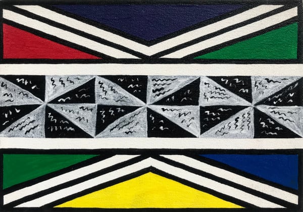 Dr. Esther Mahlangu, Ndebele Abstract , 2019