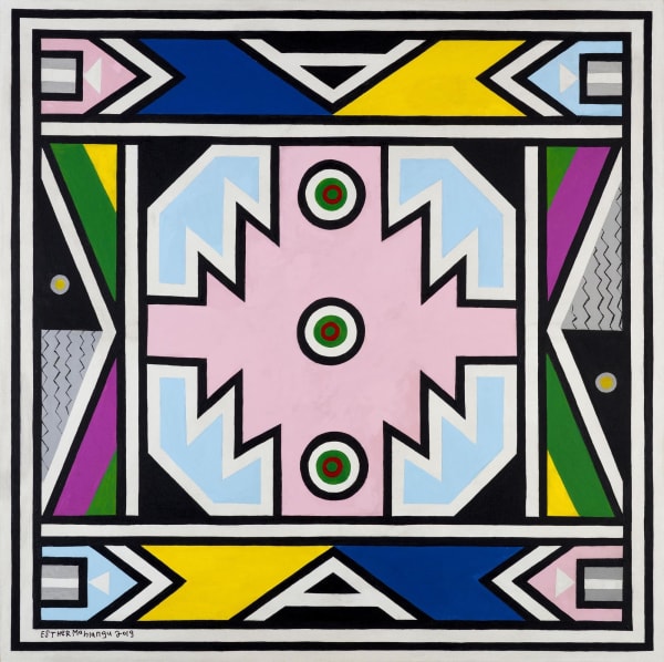 Dr. Esther Mahlangu, Ndebele Abstract, 2019