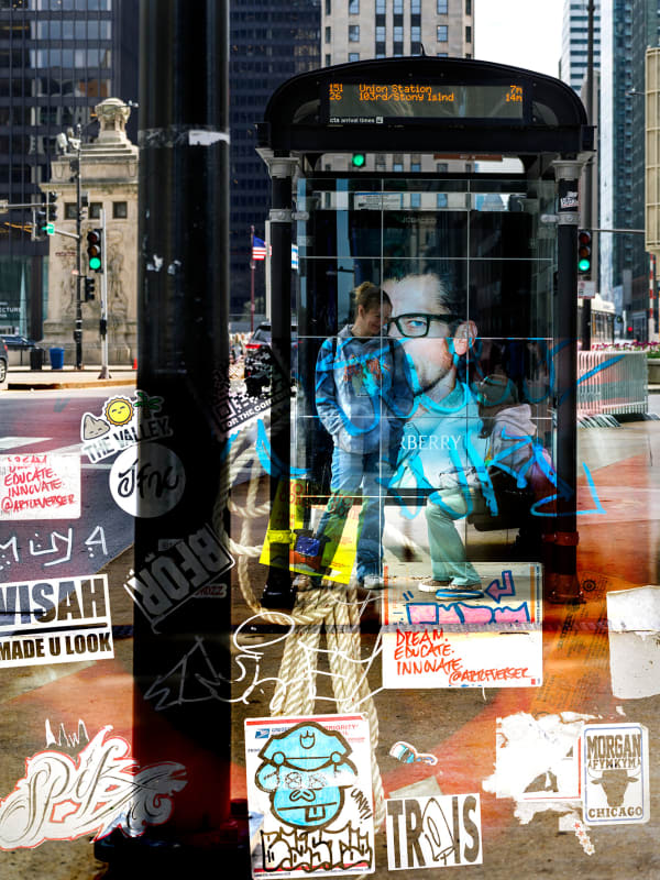 Clint Strydom, Bus Station, Chicago , 2025