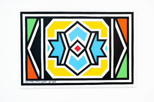 Esther Mahlangu, Ndebele Abstract, 2025
