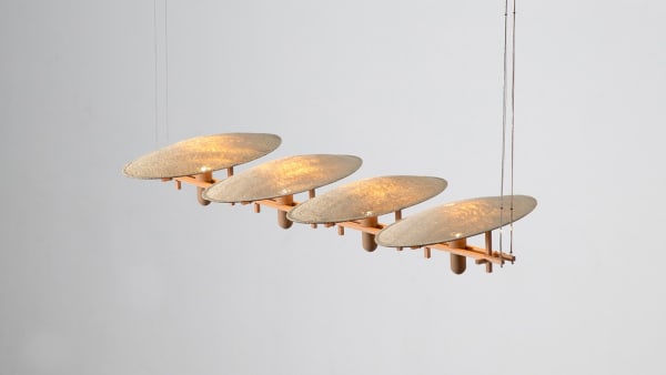 Fernando Laposse, Loofah Ceiling Lamp, 2024