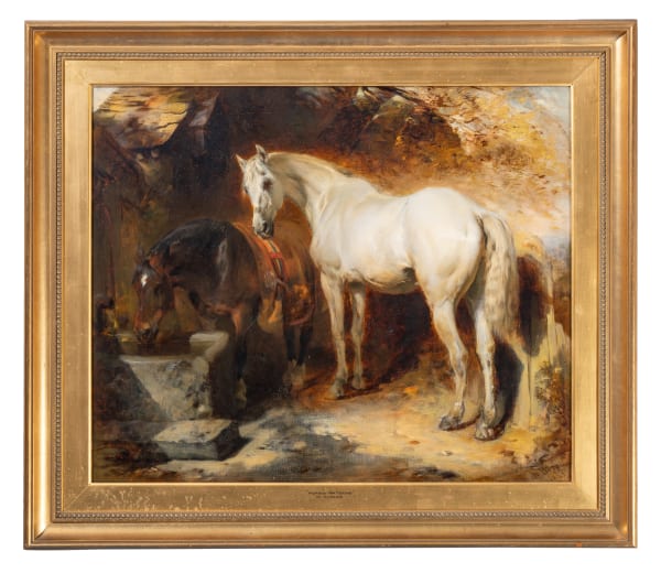 William Huggins (1820-1884), Horses watering