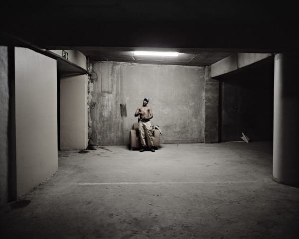 Patrick Waterhouse, Patrick Waterhouse & Mikhael Subotzky: Outside the new servants' quarters, Ponte City, 2013