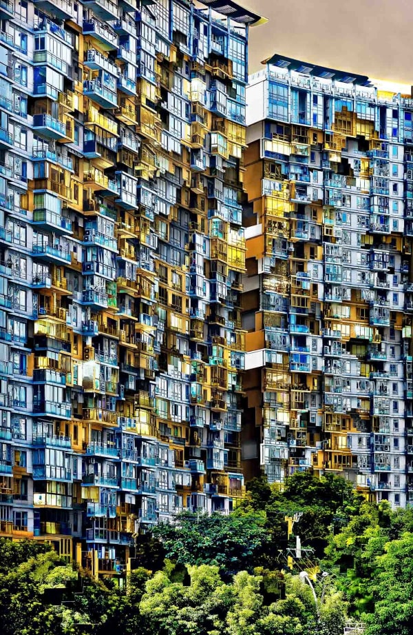 Michel Lamoller, Anthropogenic Mass 15 (Shanghai), 2022