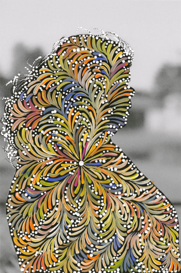 Patrick Waterhouse, Side Portrait Right / Restricted with Maria Nampijinpa Brown, 2014-2018