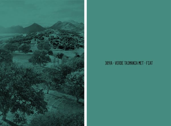 Mathieu Asselin, Undefined Landscape VW Golf 2010 & 389/A - Verde Tasmania Met - Fiat, 2023