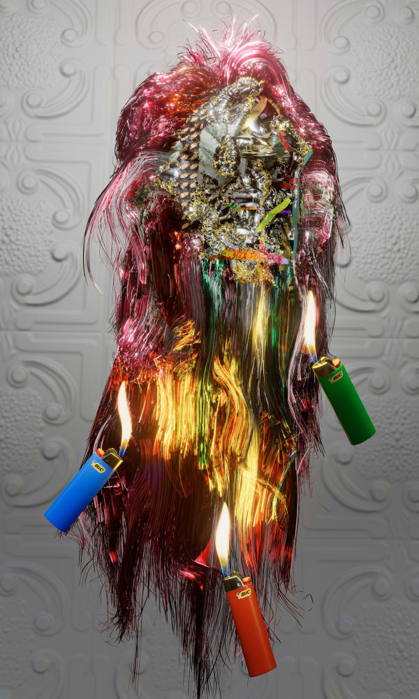 Shamus Clisset (FakeShamus), Chicken WIngs Face (Hair Band Version), 2022