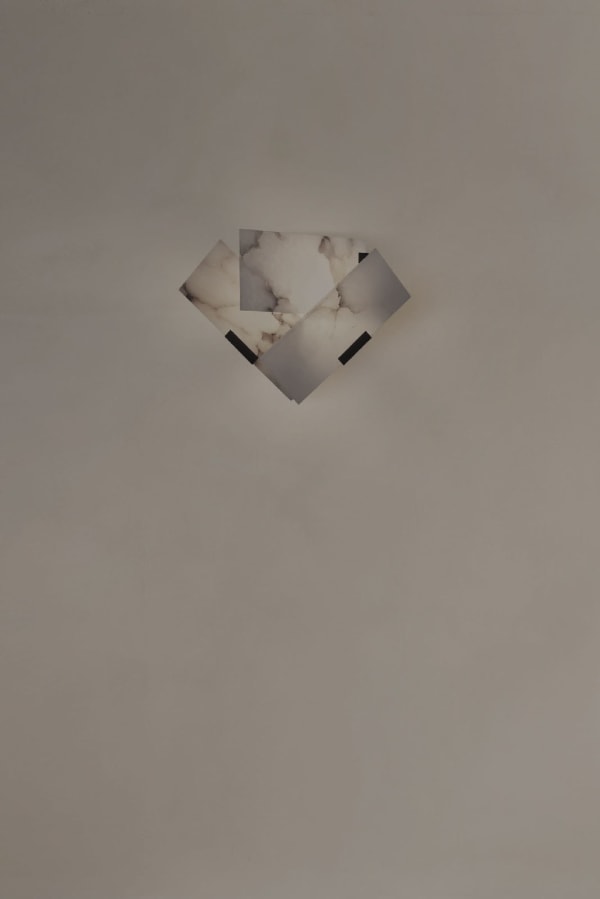 Pierre Chareau, FLY wall lamp right version CE (brown veining)