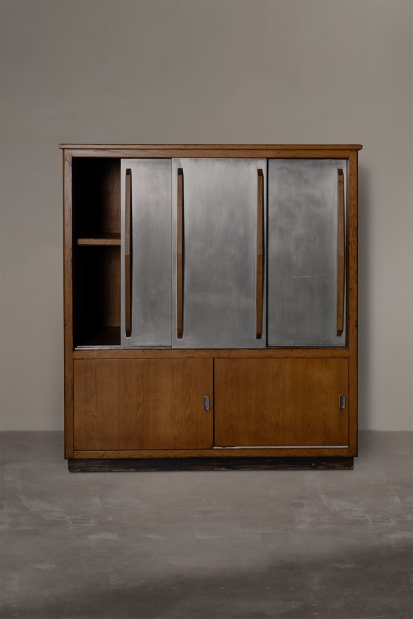 N N, Rare French Collectors Cabinet from the 1950s