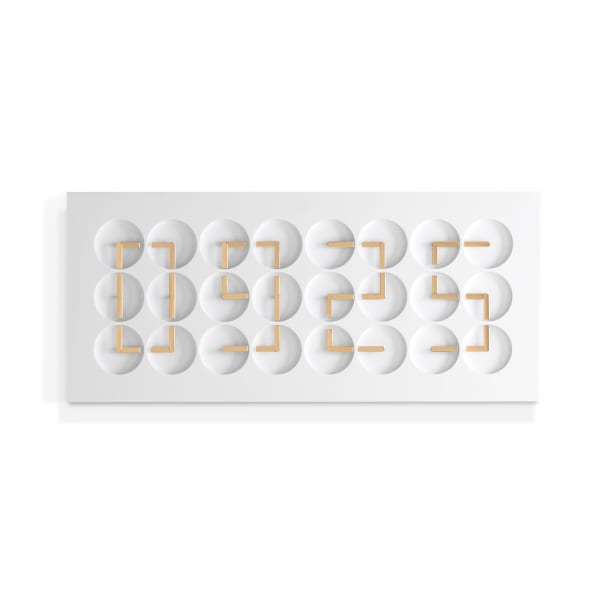 ClockClock 24 - White Golden Hands