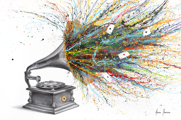 Ashvin Harrison, High Roller Rhythms (Hand Embellished Giclée), 2024