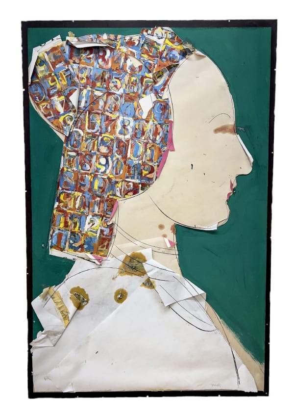 Manolo Valdés, Perfil con Fondo Verde, 2007