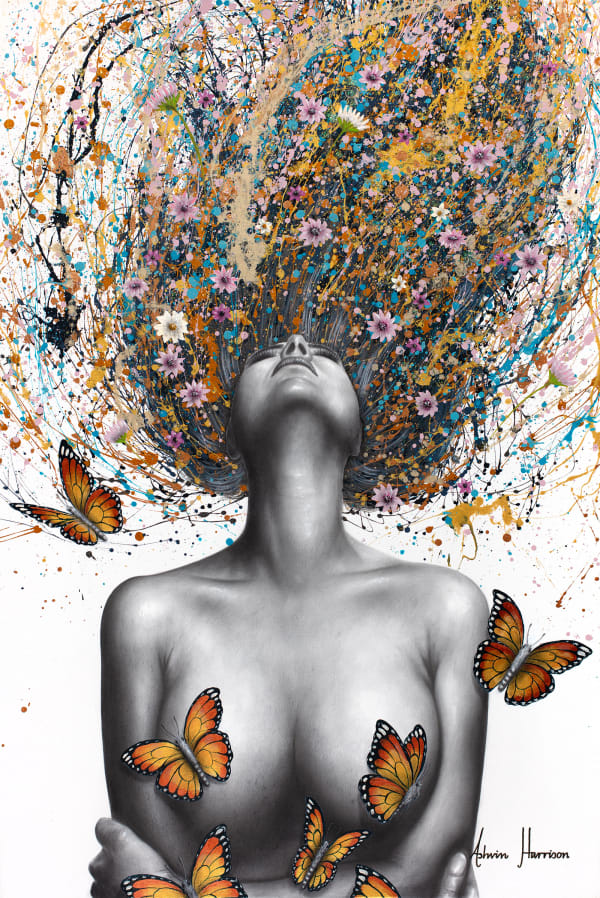 Ashvin Harrison, Monarch Rising (Original Hand Painting), 2025