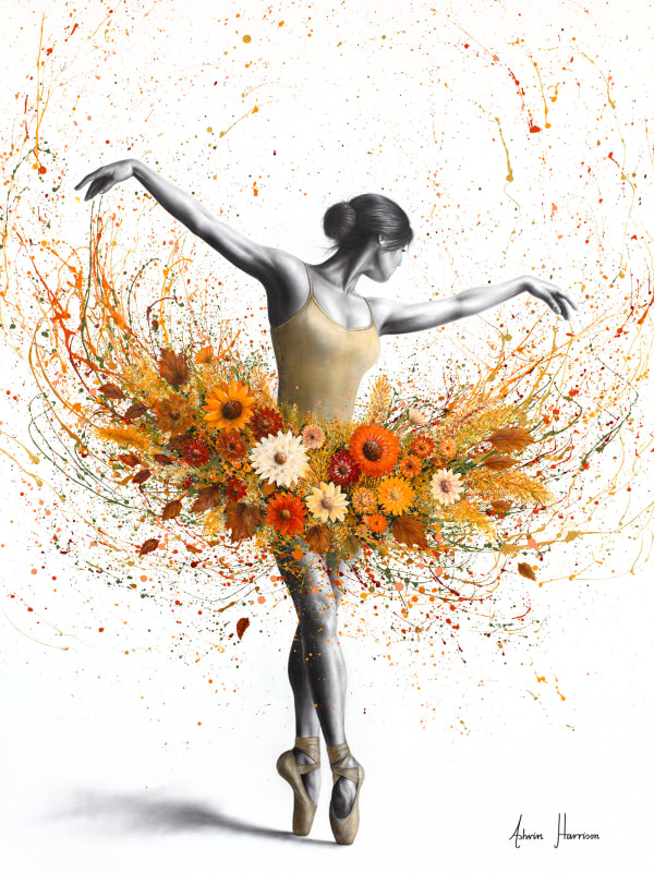 Ashvin Harrison, Autumn Allure Ballerina (Original Hand Painting), 2025