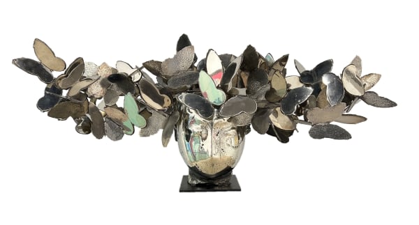 Manolo Valdés, Cabeza con Mariposas, 2018
