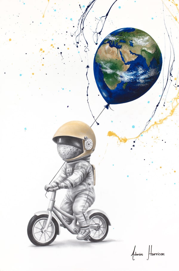Ashvin Harrison, The Space Boy (Hand Embellished Giclée), 2024
