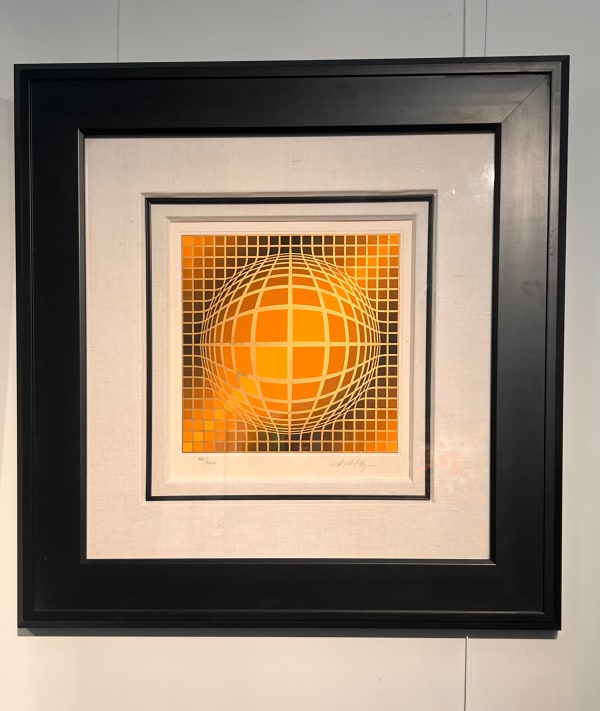 Victor Vasarely, Biga II (Yellow/Gold), 1991