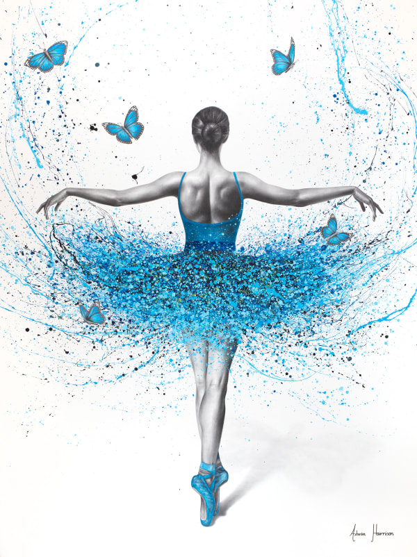 Ashvin Harrison, Crystal Butterfly Dancer (Original Hand Painting), 2024