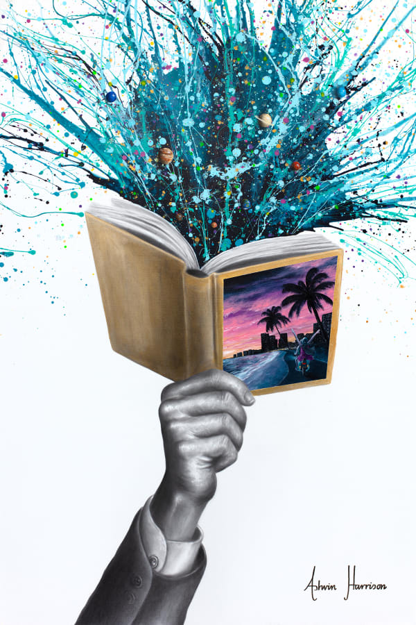 Ashvin Harrison, Miami in the Book of time (Original Hand Painting), 2025