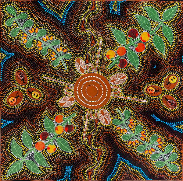 Women Gathering Bush Fruits by Marie Ryder, 2025