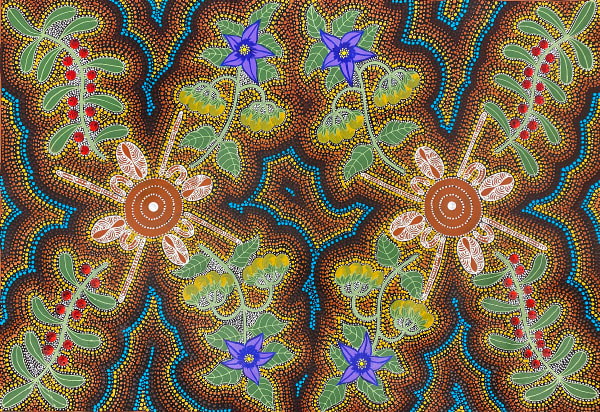 Women Gathering Bush Fruits by Marie Ryder, 2025